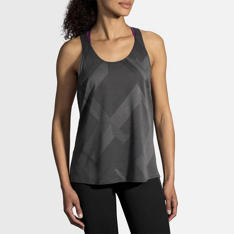 Brooks Array NZ - Women's Running Tank Top - Grey (50274-JNZK)